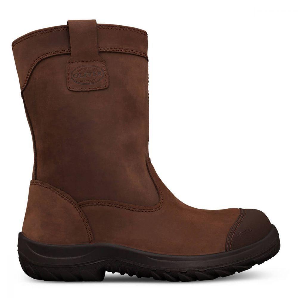 Oliver 250mm Brown Pull On Riggers Boot - 34-692 blue-heeler-boots