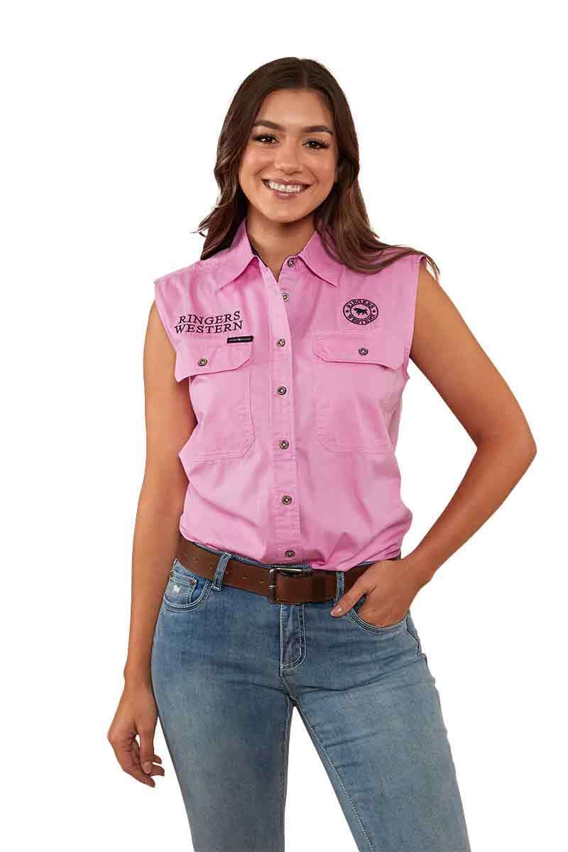 Signature Jillaroo Womens Sleeveless Work Shirt - 220210991 | Blue Heeler Boots