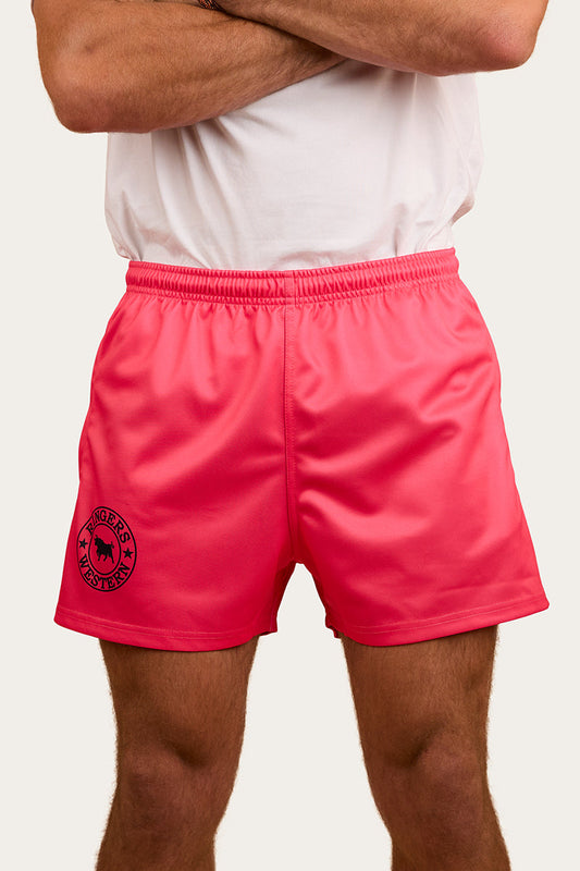 Ringers & Western Ringers Mens Footy Short - Melon - 123049RW | Blue Heeler Boots