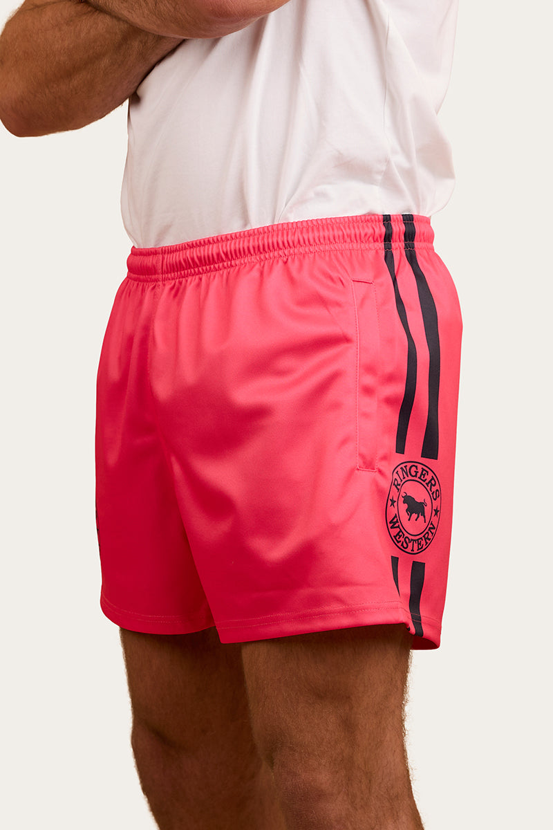 Ringers & Western Ringers Mens Footy Short - Melon - 123049RW | Blue Heeler Boots