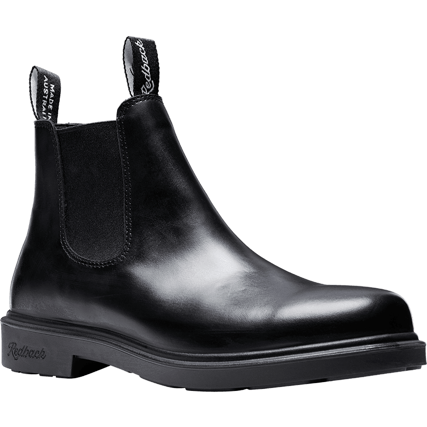 Redback Muster Elastic Sided Soft Toe Boot Black Giovani - inner lining view