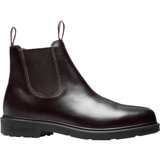 Redback Muster Elastic Sided Soft Toe Boot Mahogany Giovani - front view