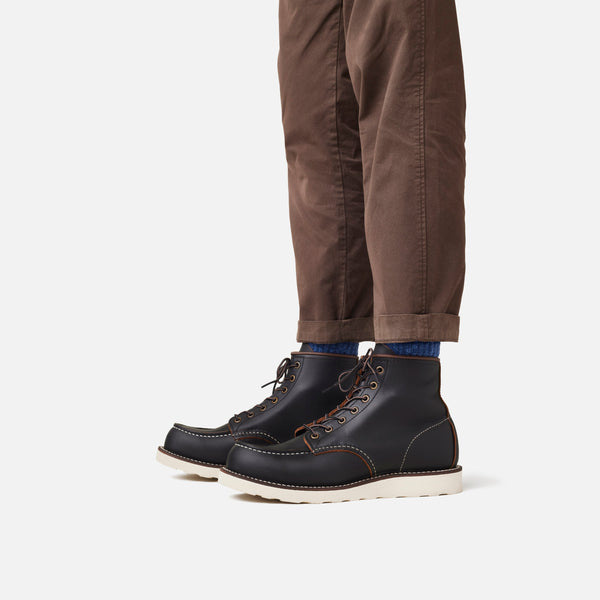 Redwing Moc Toe 6-inch, Black | Blue Heeler Boots
