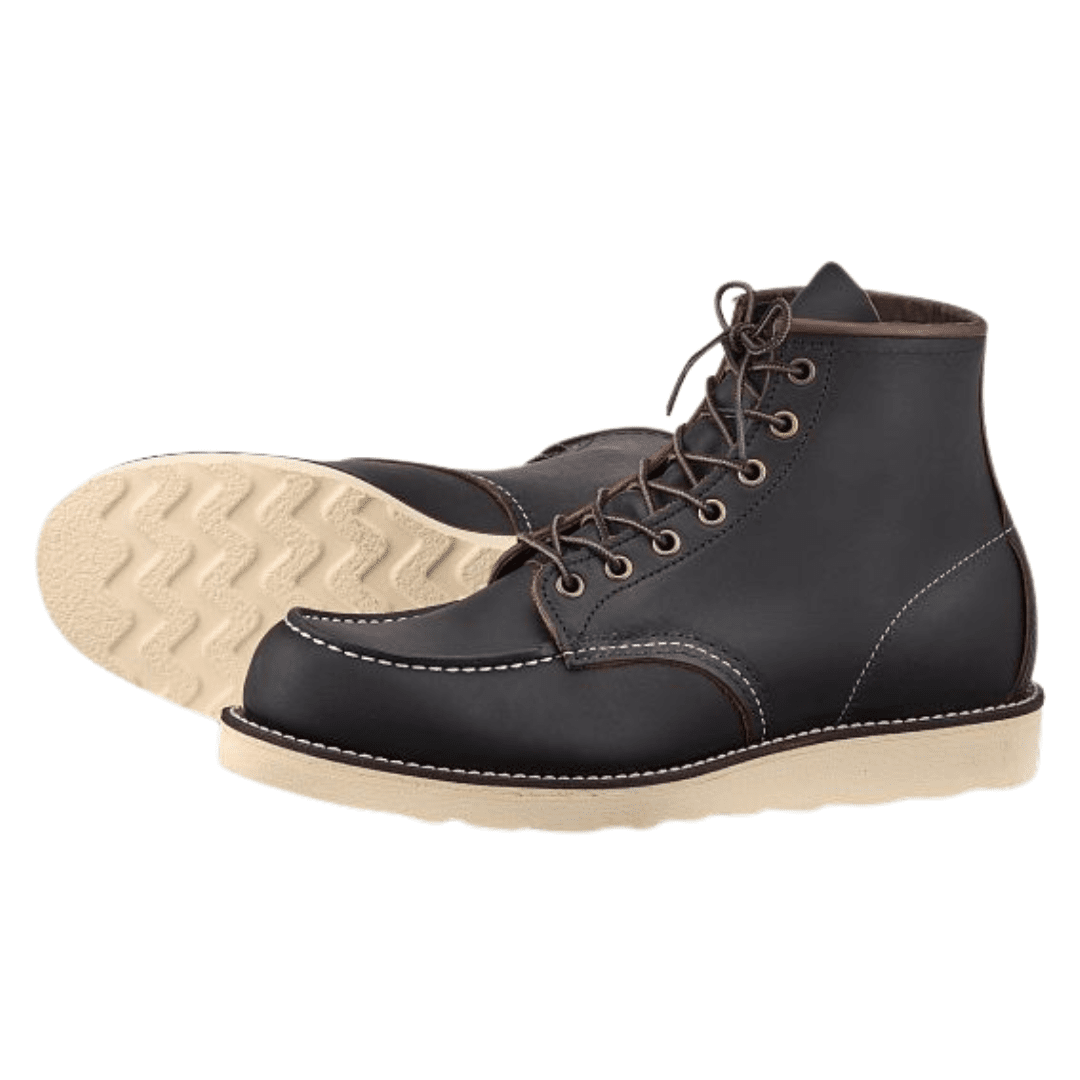 Redwing Moc Toe 6-inch, Black 8849 | Blue Heeler Boots