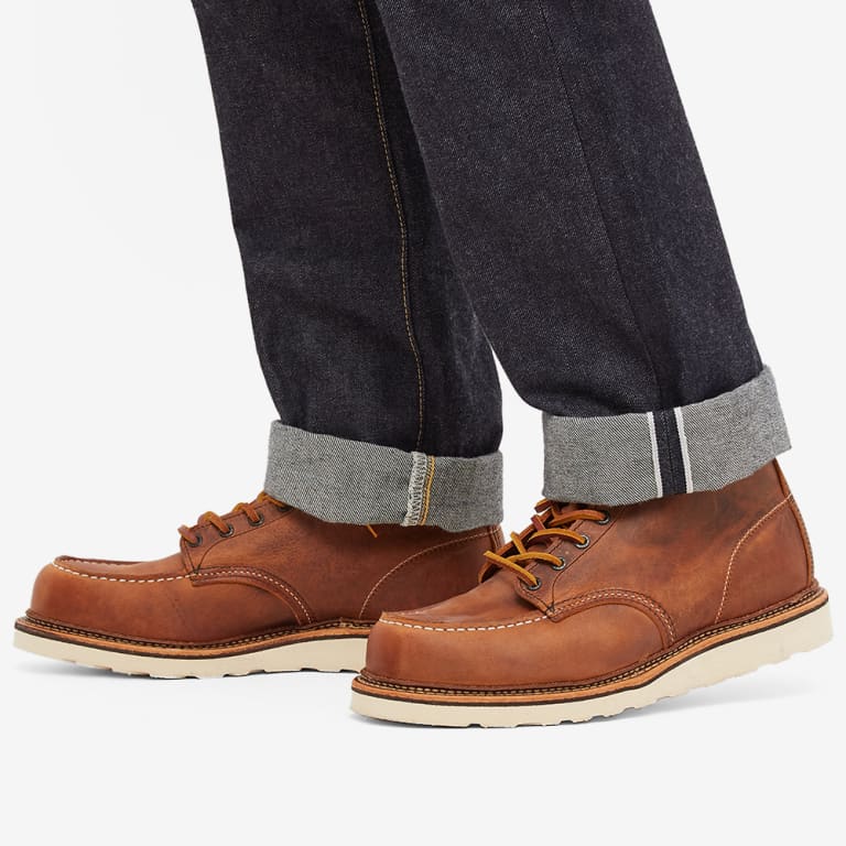 Red wing shoes 1907 classic moc toe hot sale copper rough & tough