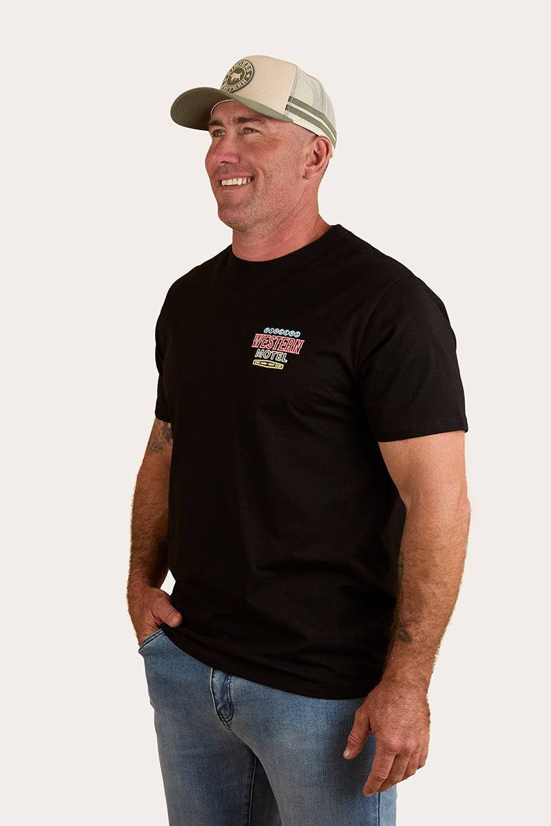 Ringers & Western Ride Hard Mens Loose Fit T-Shirt - 124066RW | Blue Heeler Boots
