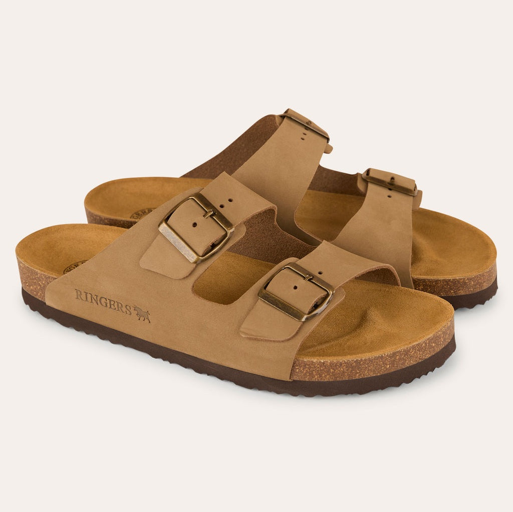 Ringers & Western Ashford - Leather Cork Sandal, Taupe | Blue Heeler Boots