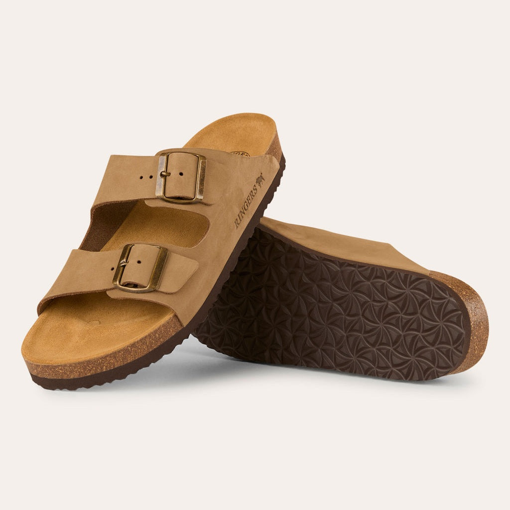 Ringers & Western Ashford - Leather Cork Sandal, Taupe | Blue Heeler Boots