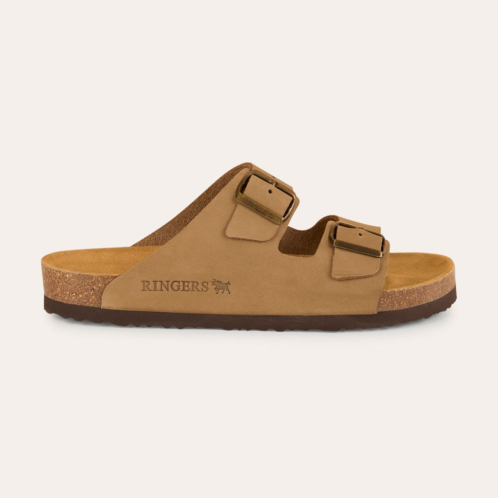 Ringers & Western Ashford - Leather Cork Sandal, Taupe | Blue Heeler Boots