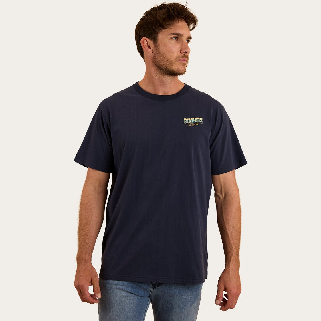 Ringers & Western Buckin Barra Mens Loose Fit T - 123110RW | Blue Heeler Boots