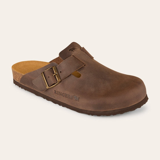 Ringers & Western Byron - Leather Cork Clog, Tobacco | Blue Heeler Boots