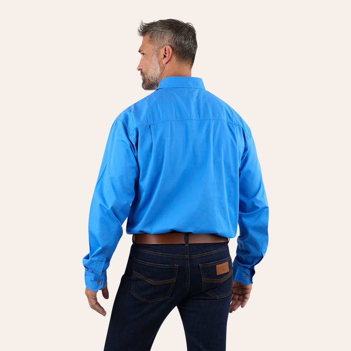 Ringers Western King River Full Button Work Shirt Blue - 171110001 | Blue Heeler Boots