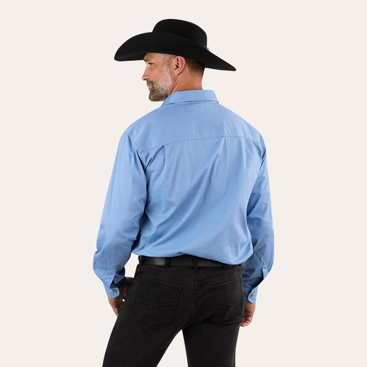 Ringers Western King River Full Button Work Shirt Denim Blue - 171110001 | Blue Heeler Boots