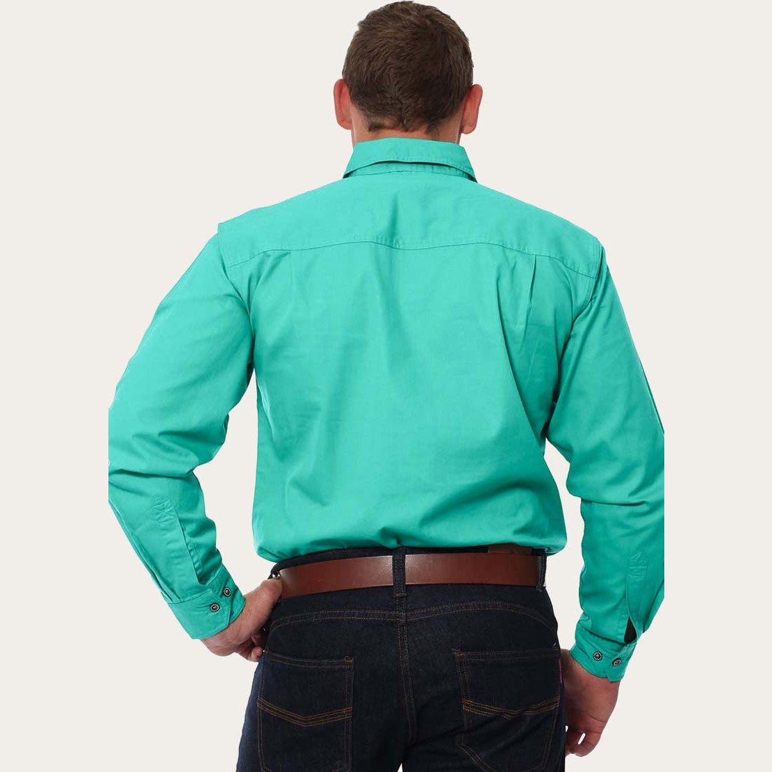 Ringers Western King River Full Button Work Shirt Mint - 171110001 | Blue Heeler Boots