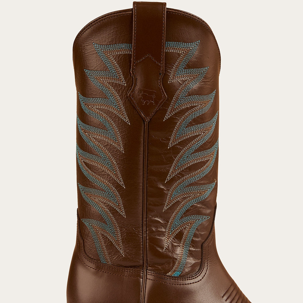 Ringers & Western Longreach Womens Cuban Heel Boot Tan - 519250104 | Blue Heeler Boots