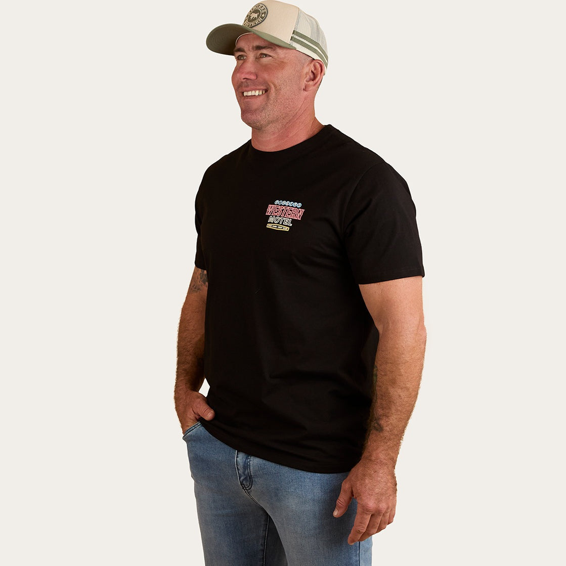 Ringers & Western Ride Hard Mens Loose Fit T-Shirt - 124066RW | Blue Heeler Boots