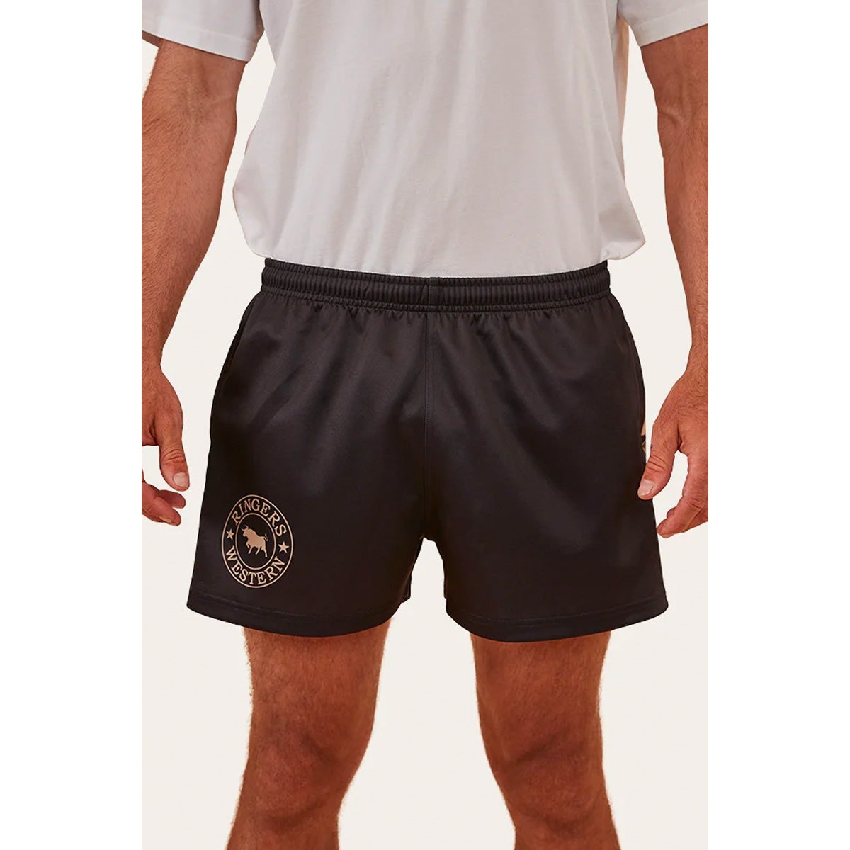 Dufty Ringer Ringers & Western Ringers Mens Footy Short - Black - 123049RW – Blue ...