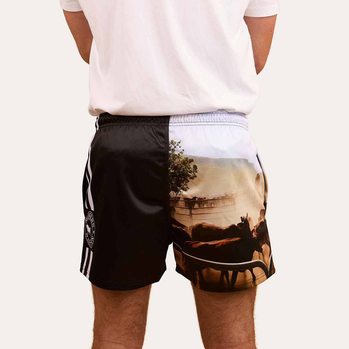 Ringers & Western Ringers Mens Footy Short - Multi - 123049RW | Blue Heeler Boots