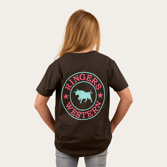 Ringers & Western Signature Bull Kids Classic T charcoal/multi - 320004RW | Blue Heeler Boots