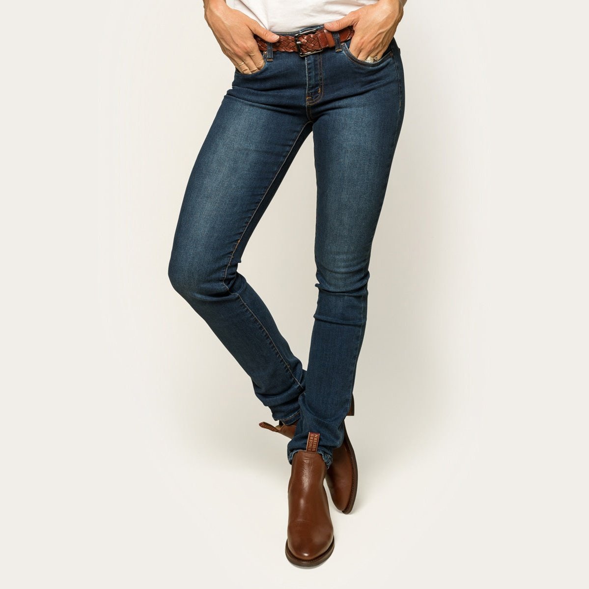 Ringers & Western Victoria Womens Mid Rise Straight Leg Jeans | Blue Heeler Boots