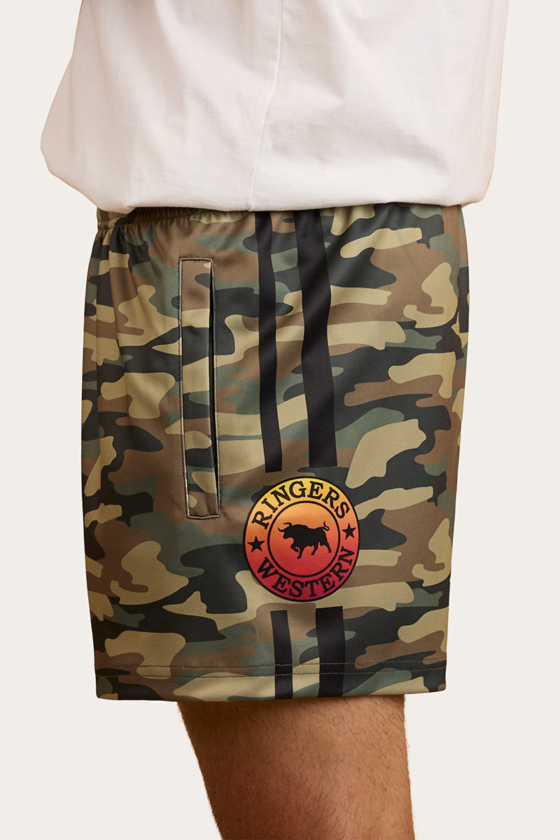 Ringers & Western Ringers Footy Short - Camo - 123049RW | Blue Heeler Boots