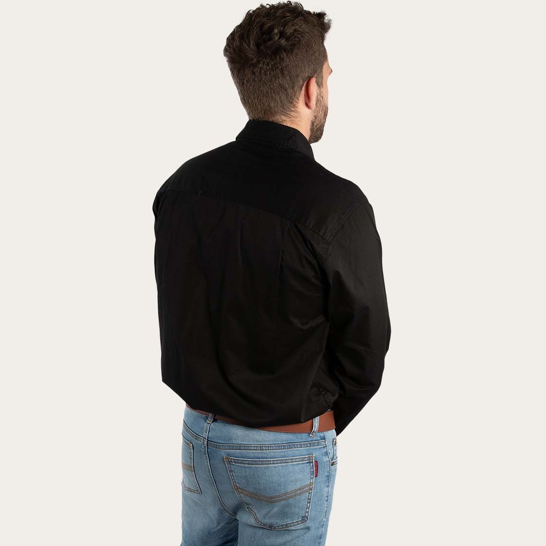 Ringers Western King River Full Button Work Shirt Black - 171110001 | Blue Heeler Boots