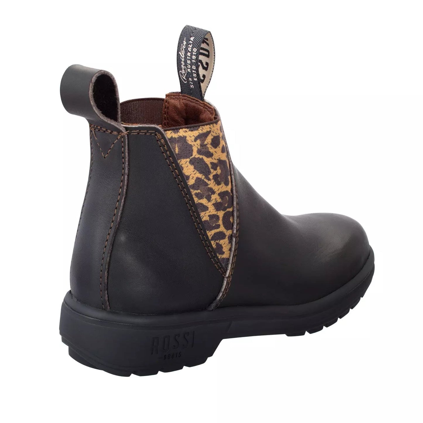 Rossi Endura Women's Leopard Elastic Side Boot - 343 | Blue Heeler Boots