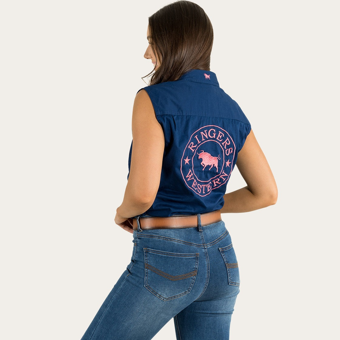 Signature Jillaroo Womens Sleeveless Work Shirt - 220210991 | Blue Heeler Boots