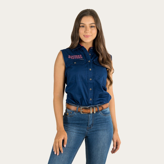 Signature Jillaroo Womens Sleeveless Work Shirt - 220210991 | Blue Heeler Boots