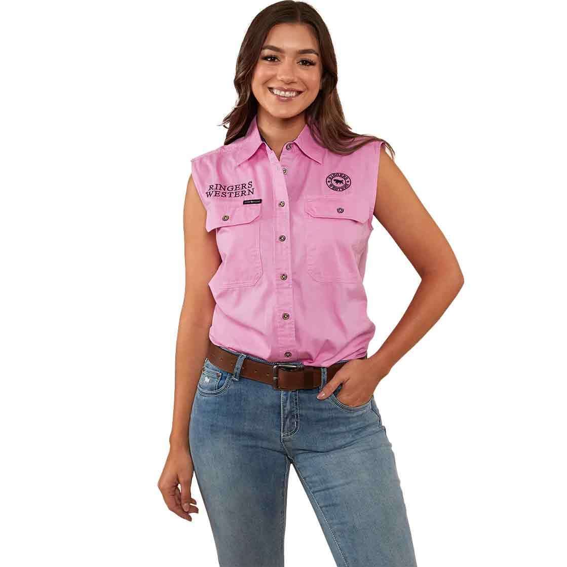 Signature Jillaroo Womens Sleeveless Work Shirt - 220210991 | Blue Heeler Boots