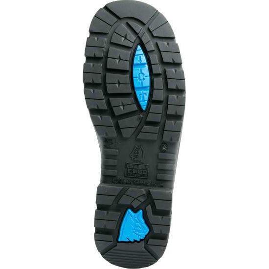 Steel Blue Argyle Zip Sided TPU/Bump Cap Boot - 332152 blue-heeler-boots