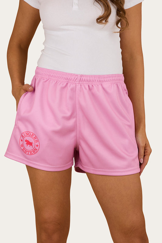 Ringers & Western Ringers Footy Short - Pastel Pink - 123049RW | Blue Heeler Boots
