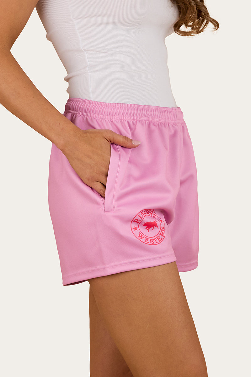 Ringers & Western Ringers Footy Short - Pastel Pink - 123049RW | Blue Heeler Boots
