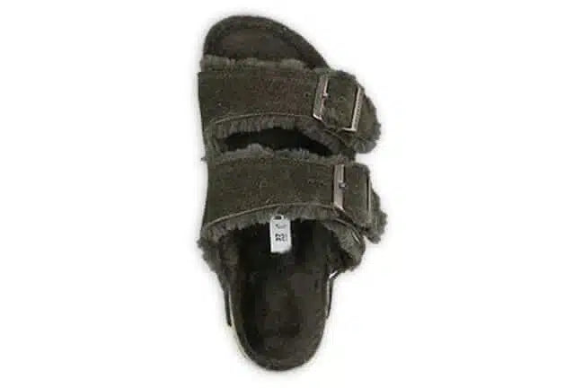 Birkenstock Arizona Shearling Mocca Suede Leather/Shearling Regular - 1020566 | Blue Heeler Boots